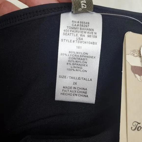 Tommy Bahama 2X Black Mesh Bikini Bottoms NWT - Picture 6 of 9